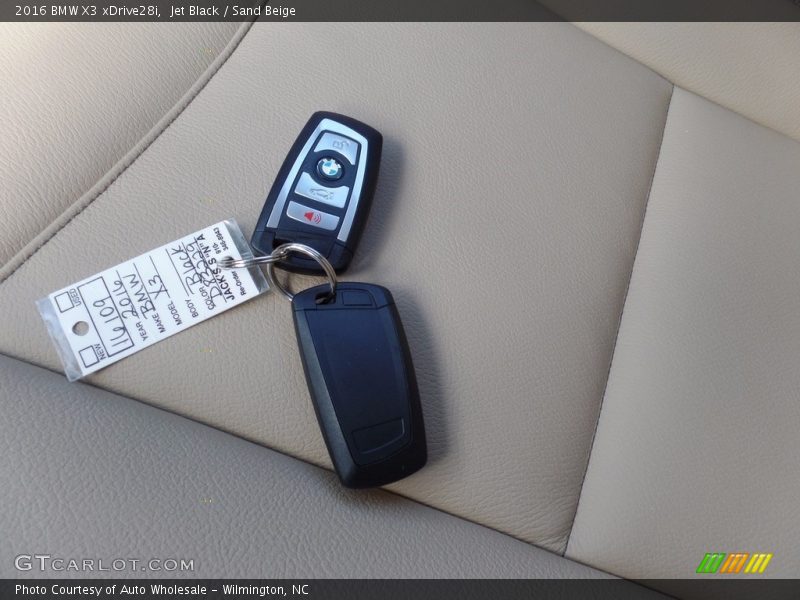 Jet Black / Sand Beige 2016 BMW X3 xDrive28i