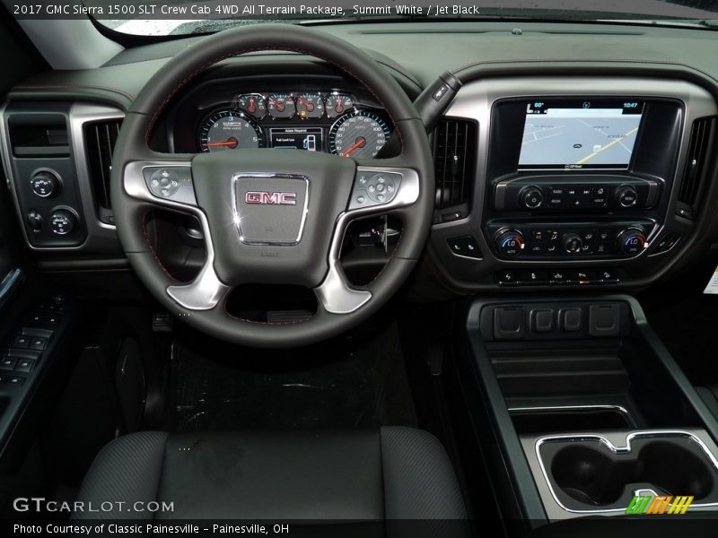 Dashboard of 2017 Sierra 1500 SLT Crew Cab 4WD All Terrain Package