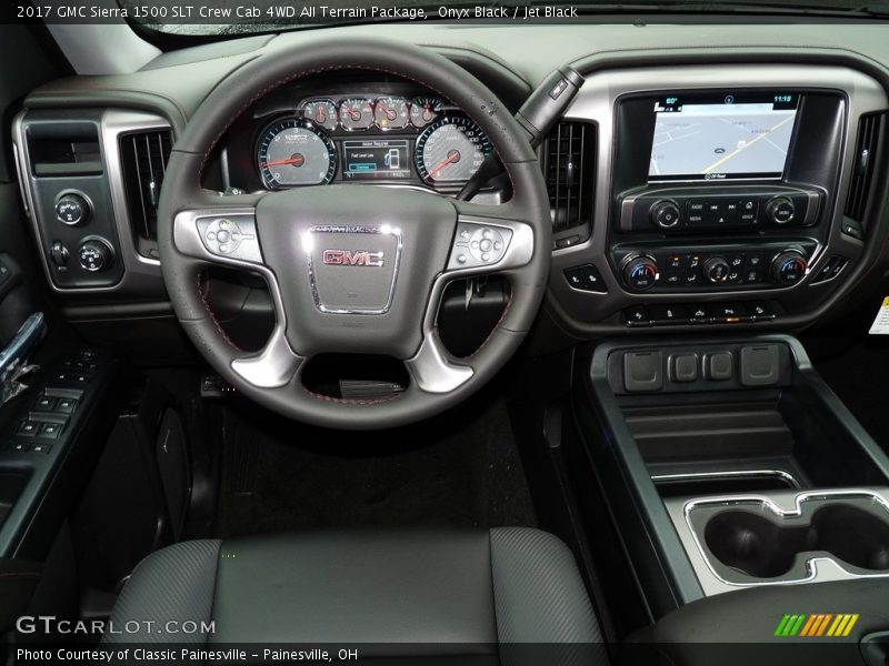 Dashboard of 2017 Sierra 1500 SLT Crew Cab 4WD All Terrain Package