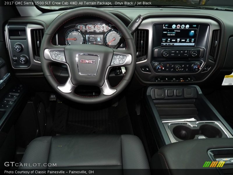 Dashboard of 2017 Sierra 1500 SLT Crew Cab 4WD All Terrain Package