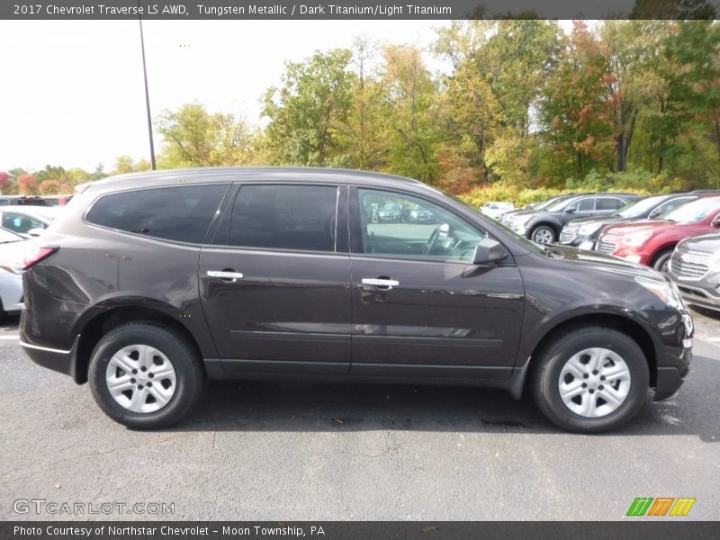 Tungsten Metallic / Dark Titanium/Light Titanium 2017 Chevrolet Traverse LS AWD