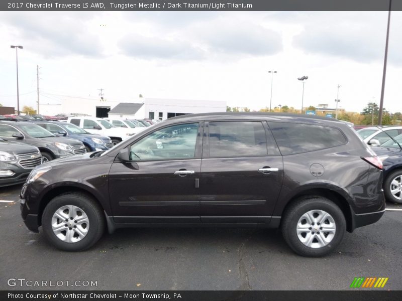 Tungsten Metallic / Dark Titanium/Light Titanium 2017 Chevrolet Traverse LS AWD
