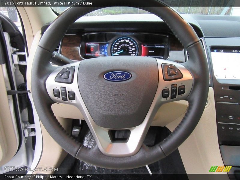 White Platinum / Dune 2016 Ford Taurus Limited