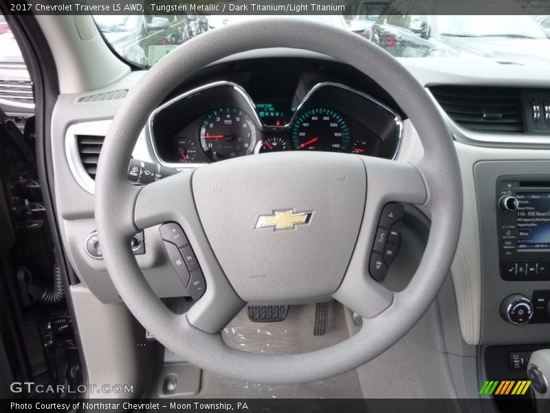 Tungsten Metallic / Dark Titanium/Light Titanium 2017 Chevrolet Traverse LS AWD