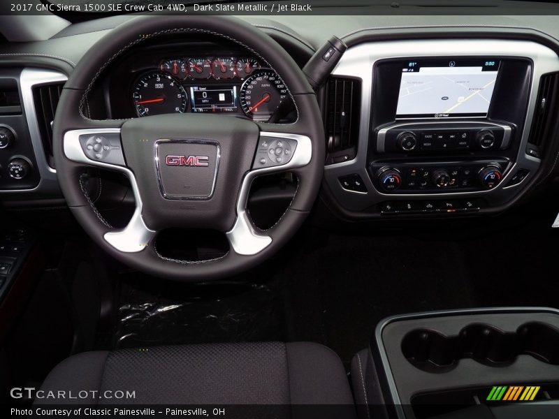 Dashboard of 2017 Sierra 1500 SLE Crew Cab 4WD