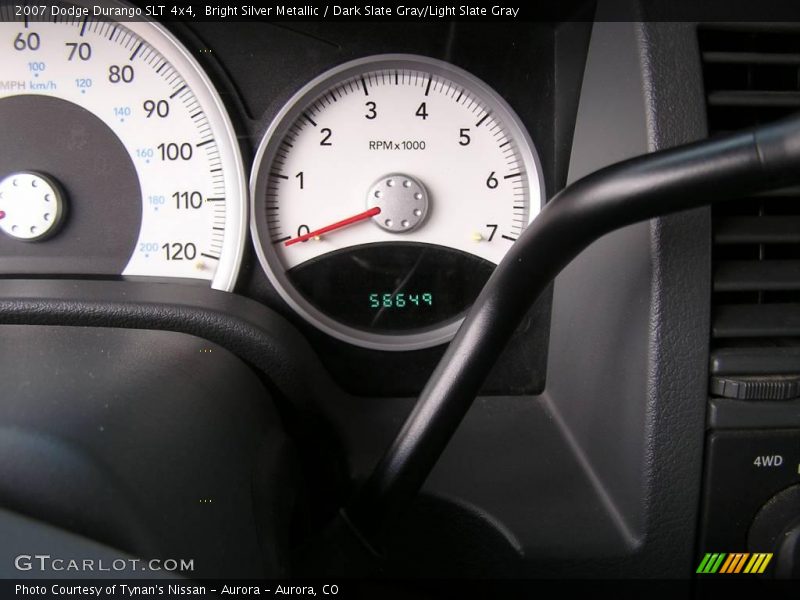 Bright Silver Metallic / Dark Slate Gray/Light Slate Gray 2007 Dodge Durango SLT 4x4