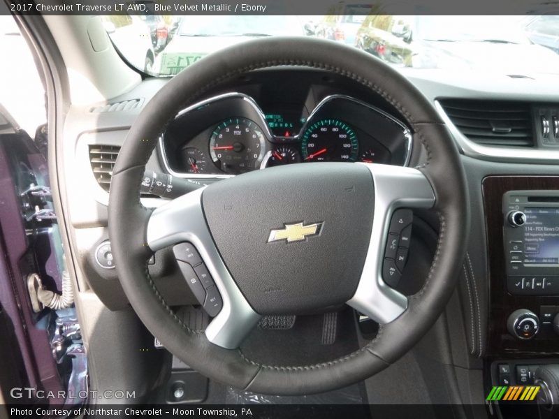 Blue Velvet Metallic / Ebony 2017 Chevrolet Traverse LT AWD