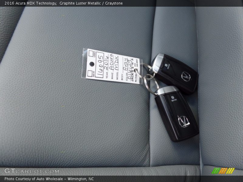Graphite Luster Metallic / Graystone 2016 Acura MDX Technology