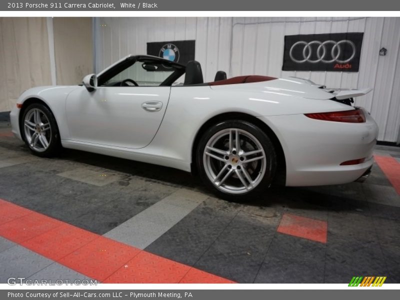 White / Black 2013 Porsche 911 Carrera Cabriolet