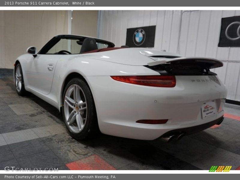 White / Black 2013 Porsche 911 Carrera Cabriolet