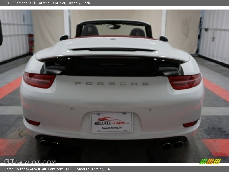 White / Black 2013 Porsche 911 Carrera Cabriolet