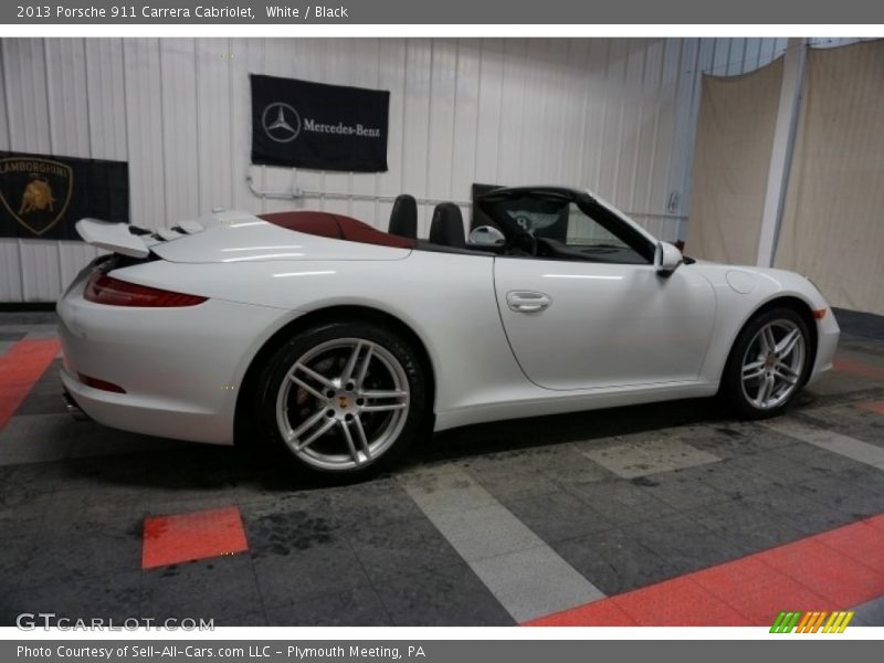 White / Black 2013 Porsche 911 Carrera Cabriolet