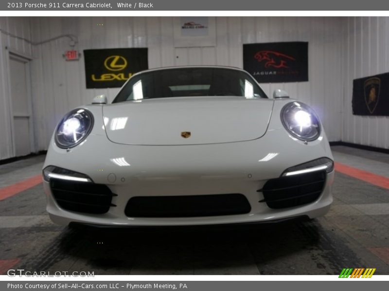 White / Black 2013 Porsche 911 Carrera Cabriolet