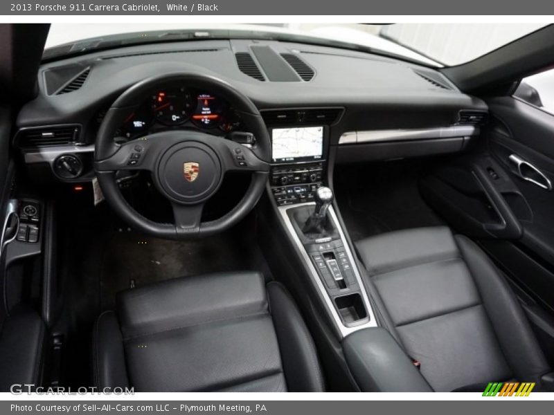 White / Black 2013 Porsche 911 Carrera Cabriolet