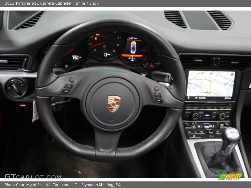 White / Black 2013 Porsche 911 Carrera Cabriolet