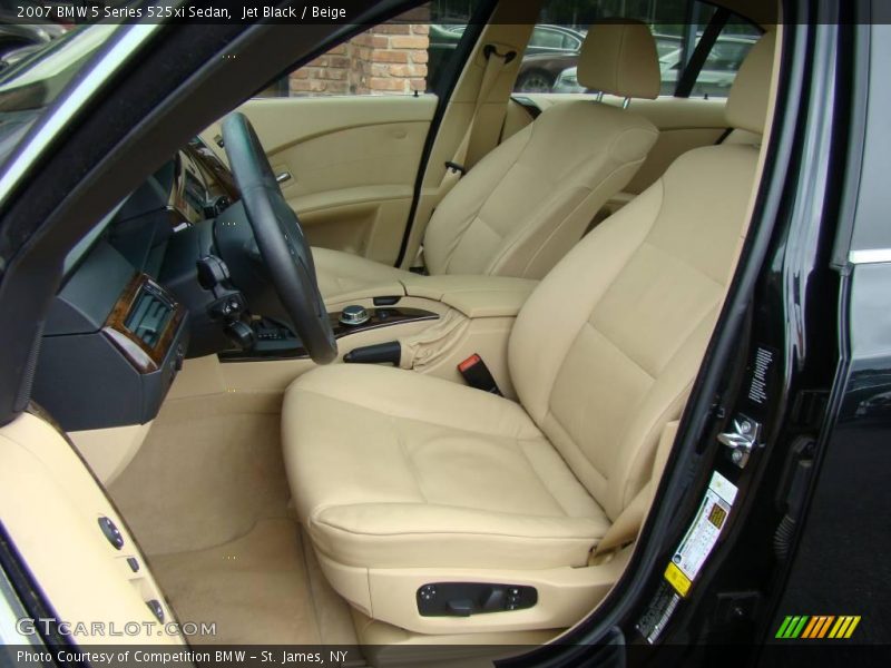 Jet Black / Beige 2007 BMW 5 Series 525xi Sedan