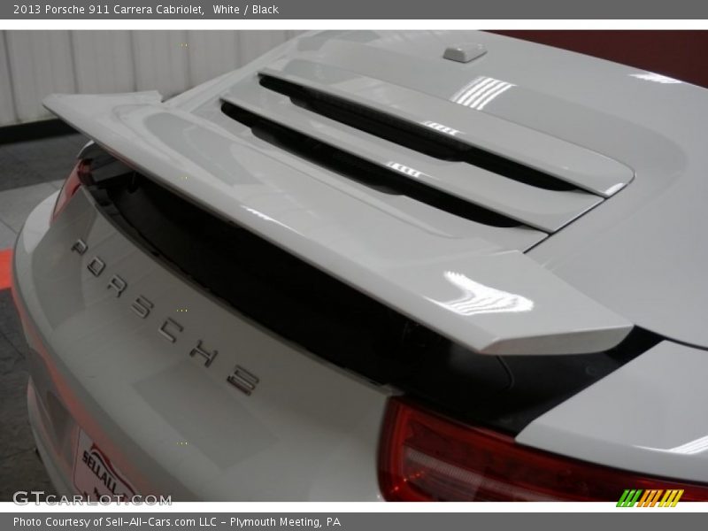 White / Black 2013 Porsche 911 Carrera Cabriolet