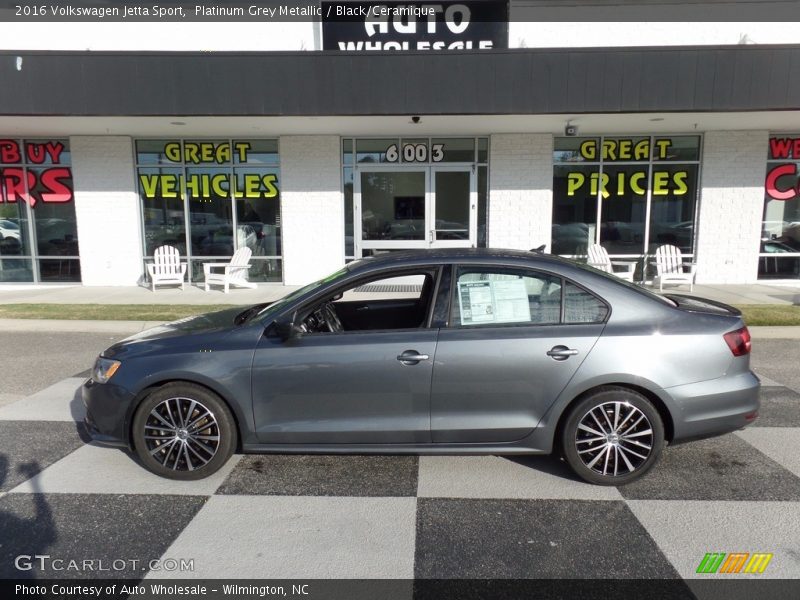 Platinum Grey Metallic / Black/Ceramique 2016 Volkswagen Jetta Sport