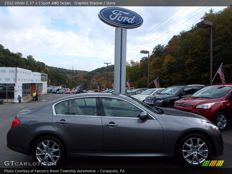 Graphite Shadow / Stone 2012 Infiniti G 37 x S Sport AWD Sedan