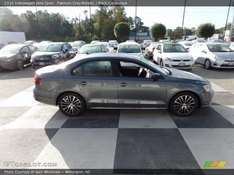 Platinum Grey Metallic / Black/Ceramique 2016 Volkswagen Jetta Sport