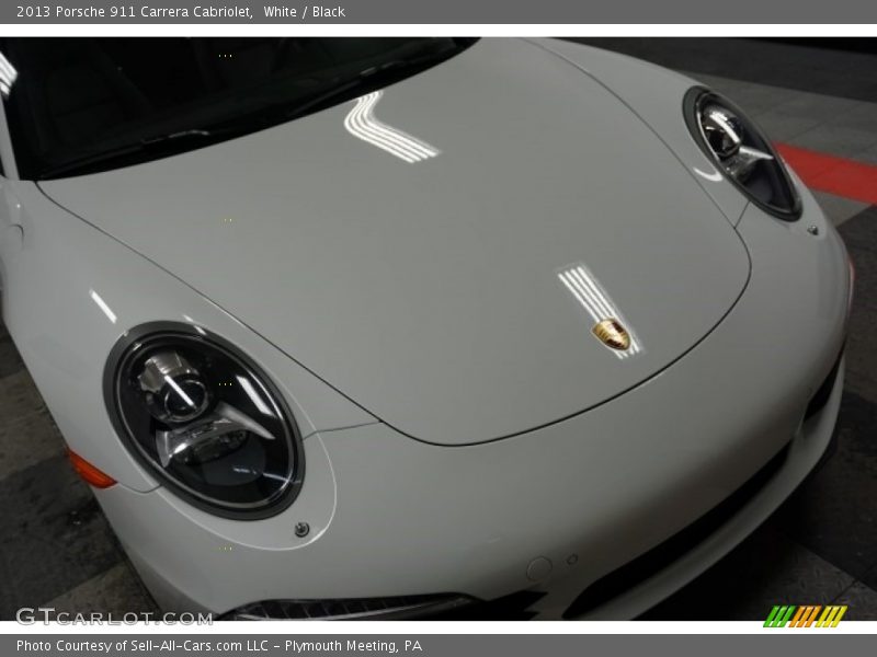 White / Black 2013 Porsche 911 Carrera Cabriolet