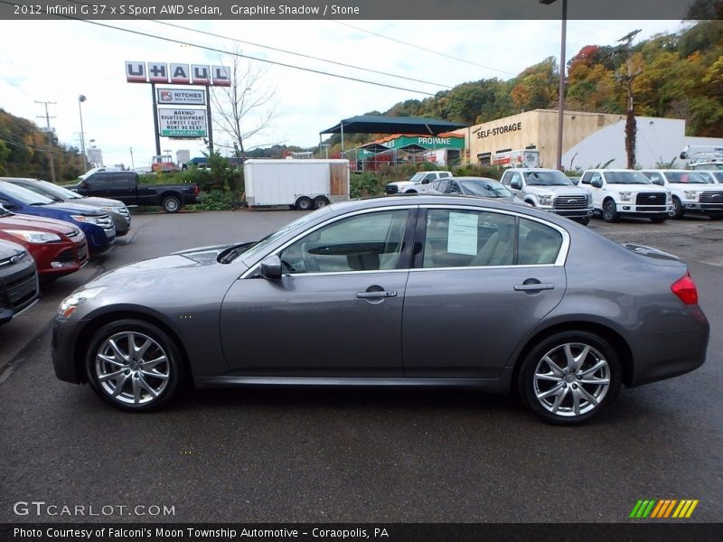 Graphite Shadow / Stone 2012 Infiniti G 37 x S Sport AWD Sedan