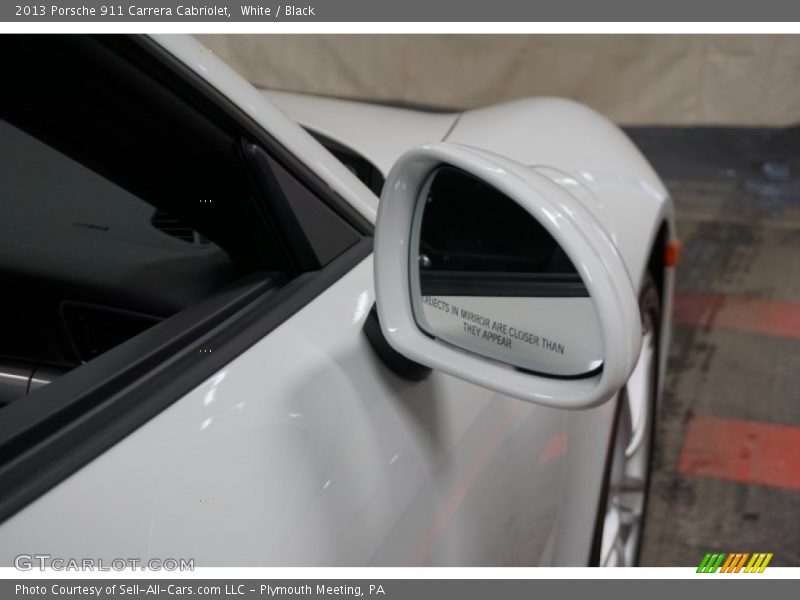 White / Black 2013 Porsche 911 Carrera Cabriolet