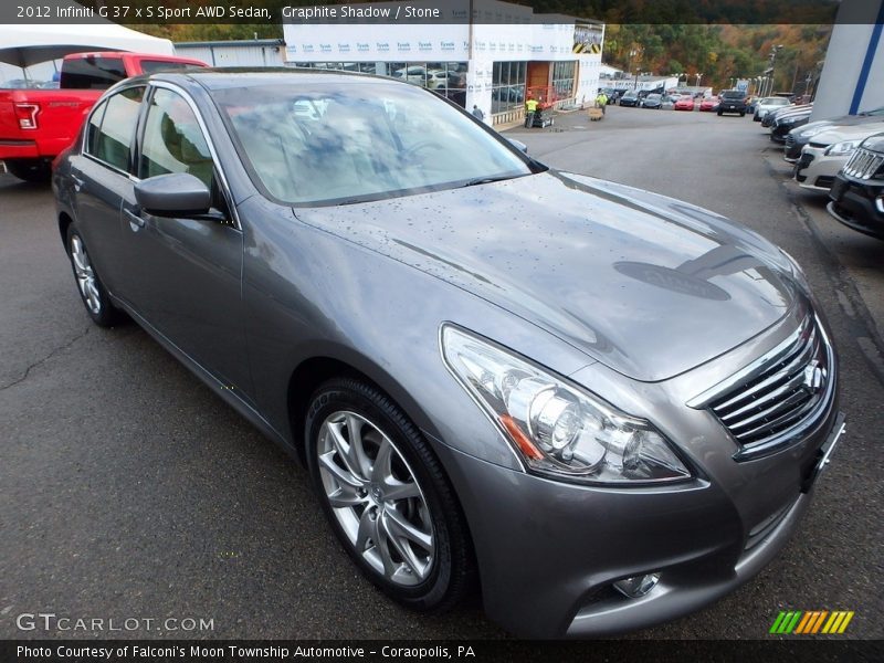Graphite Shadow / Stone 2012 Infiniti G 37 x S Sport AWD Sedan