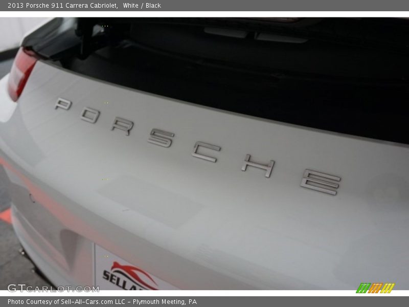 White / Black 2013 Porsche 911 Carrera Cabriolet