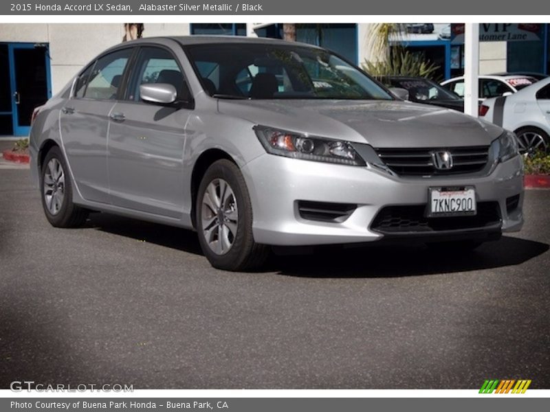 Alabaster Silver Metallic / Black 2015 Honda Accord LX Sedan