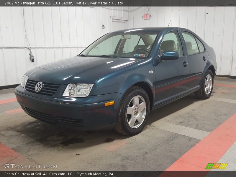Reflex Silver Metallic / Black 2002 Volkswagen Jetta GLS 1.8T Sedan