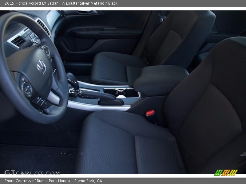Alabaster Silver Metallic / Black 2015 Honda Accord LX Sedan