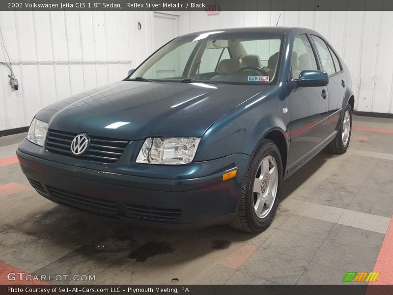 Reflex Silver Metallic / Black 2002 Volkswagen Jetta GLS 1.8T Sedan