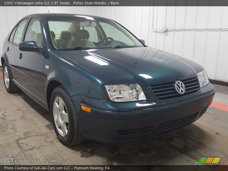 Reflex Silver Metallic / Black 2002 Volkswagen Jetta GLS 1.8T Sedan
