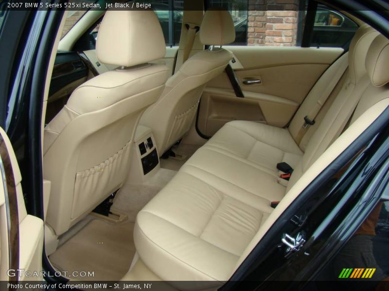 Jet Black / Beige 2007 BMW 5 Series 525xi Sedan