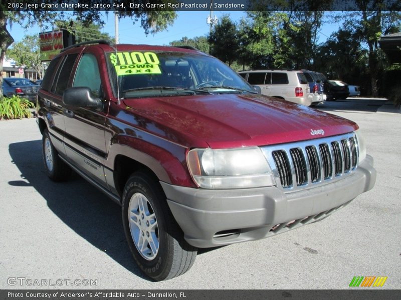 Dark Garnet Red Pearlcoat / Sandstone 2002 Jeep Grand Cherokee Laredo 4x4