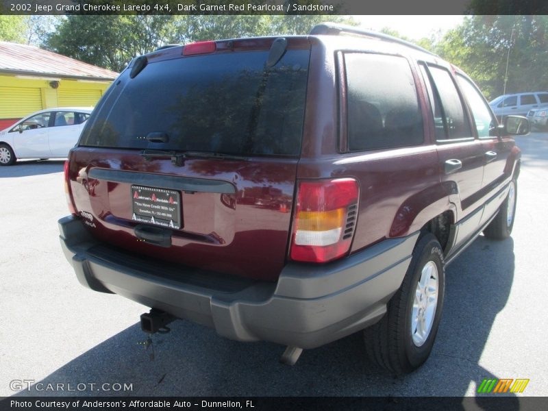 Dark Garnet Red Pearlcoat / Sandstone 2002 Jeep Grand Cherokee Laredo 4x4