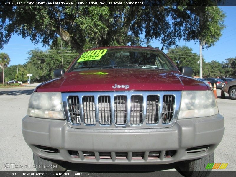 Dark Garnet Red Pearlcoat / Sandstone 2002 Jeep Grand Cherokee Laredo 4x4