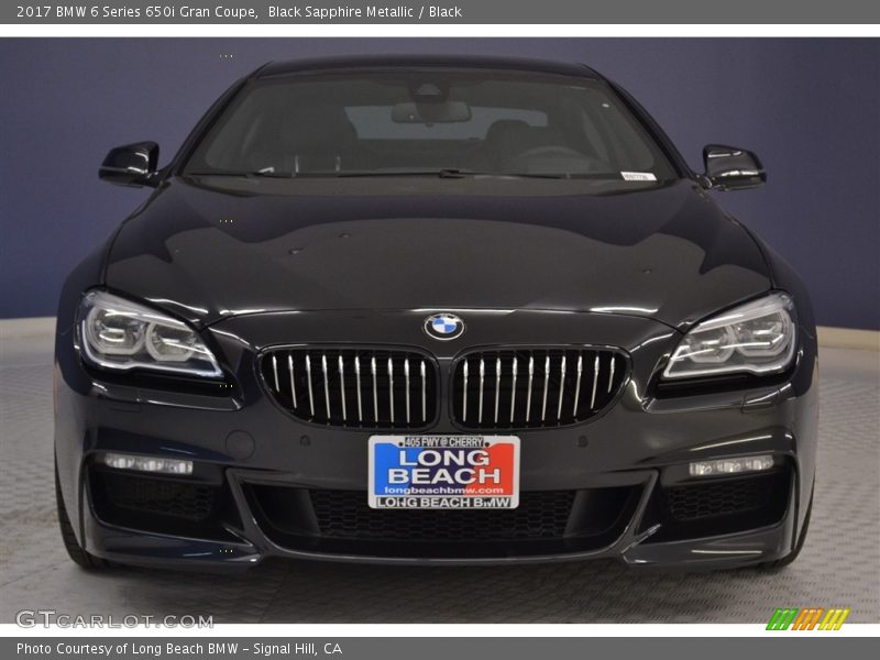 Black Sapphire Metallic / Black 2017 BMW 6 Series 650i Gran Coupe