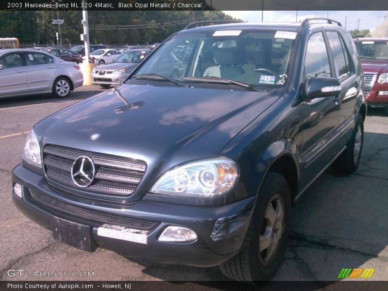 Black Opal Metallic / Charcoal 2003 Mercedes-Benz ML 320 4Matic