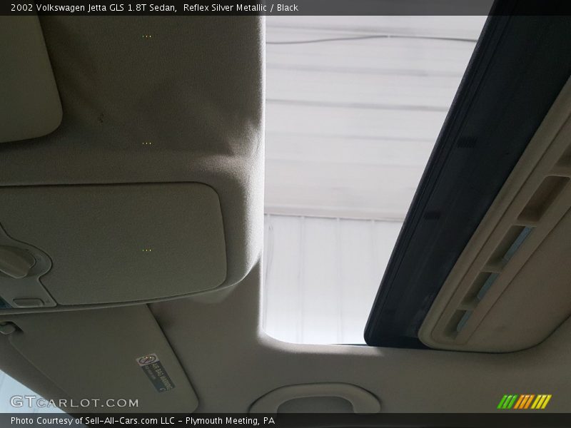 Reflex Silver Metallic / Black 2002 Volkswagen Jetta GLS 1.8T Sedan