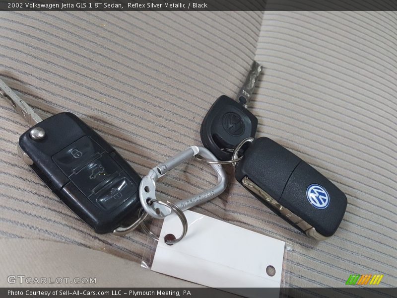 Reflex Silver Metallic / Black 2002 Volkswagen Jetta GLS 1.8T Sedan