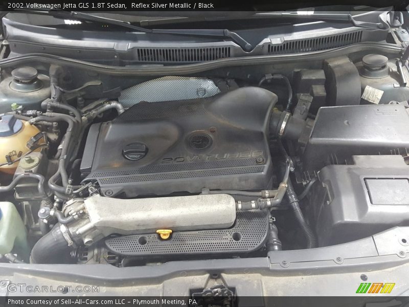 Reflex Silver Metallic / Black 2002 Volkswagen Jetta GLS 1.8T Sedan