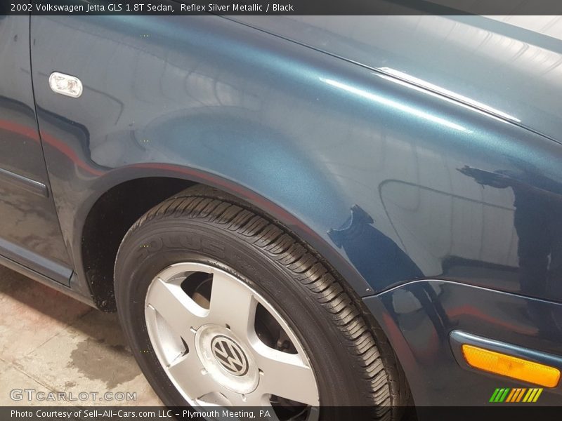 Reflex Silver Metallic / Black 2002 Volkswagen Jetta GLS 1.8T Sedan