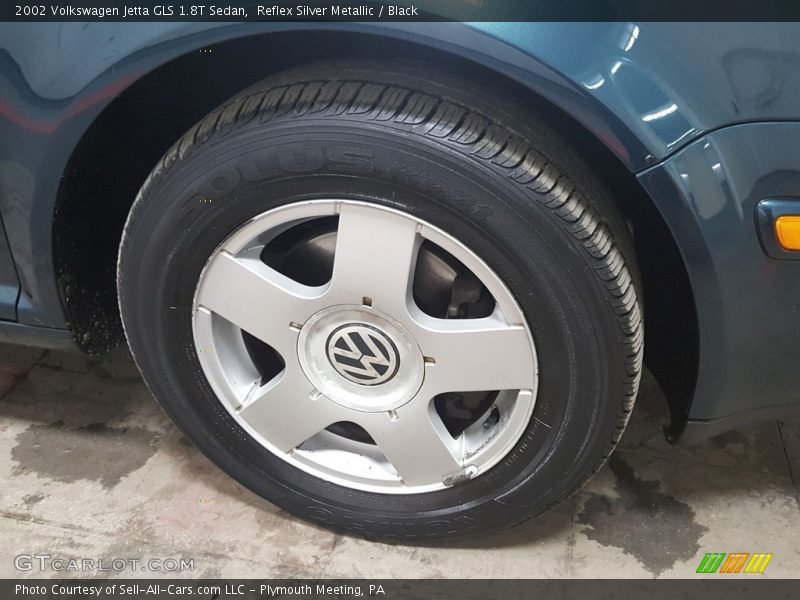 Reflex Silver Metallic / Black 2002 Volkswagen Jetta GLS 1.8T Sedan