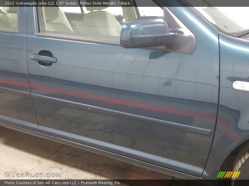 Reflex Silver Metallic / Black 2002 Volkswagen Jetta GLS 1.8T Sedan