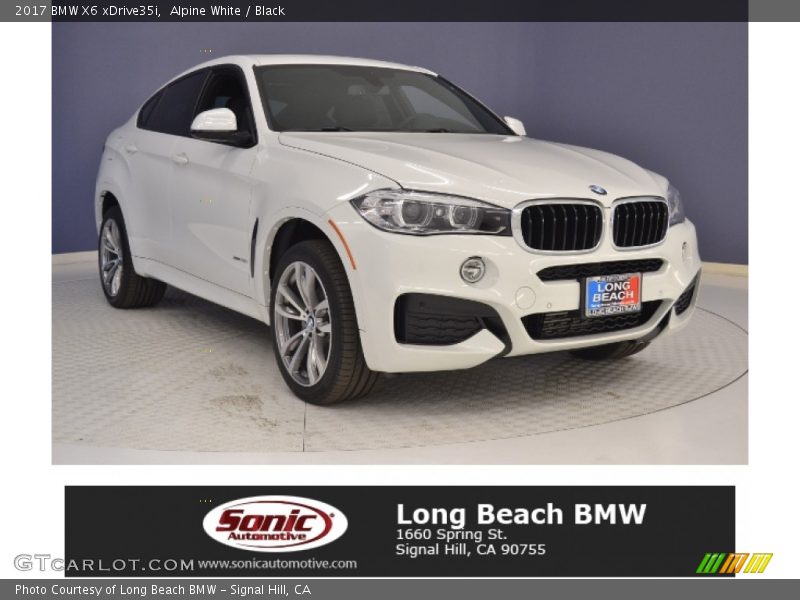 Alpine White / Black 2017 BMW X6 xDrive35i