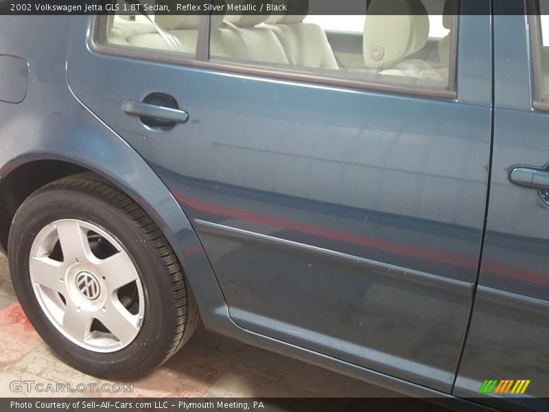 Reflex Silver Metallic / Black 2002 Volkswagen Jetta GLS 1.8T Sedan