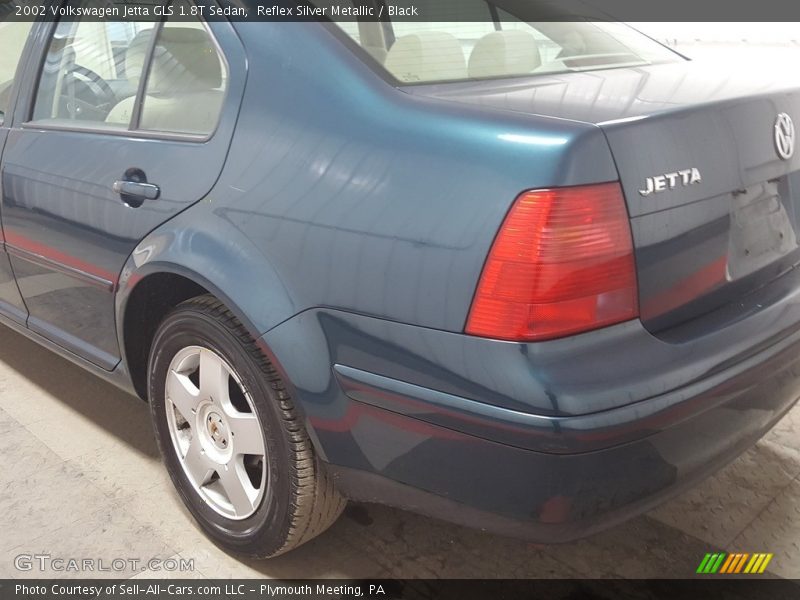 Reflex Silver Metallic / Black 2002 Volkswagen Jetta GLS 1.8T Sedan