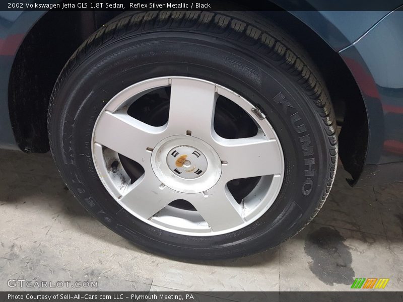 Reflex Silver Metallic / Black 2002 Volkswagen Jetta GLS 1.8T Sedan